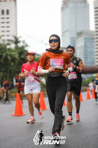 Race photo from Smartfren Run 2024