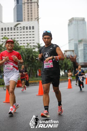 Race photo from Smartfren Run 2024