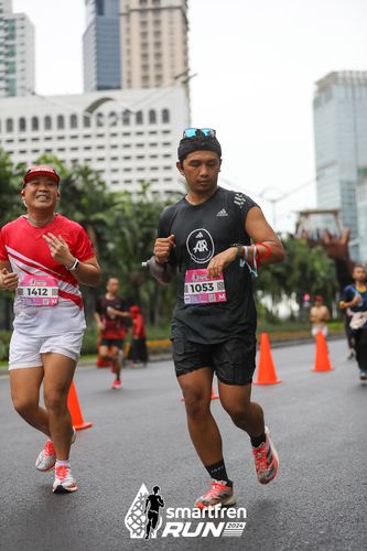 Race photo from Smartfren Run 2024