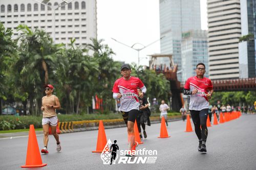 Race photo from Smartfren Run 2024