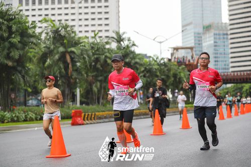 Race photo from Smartfren Run 2024
