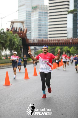 Race photo from Smartfren Run 2024