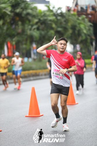 Race photo from Smartfren Run 2024