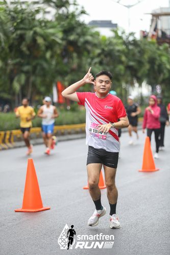 Race photo from Smartfren Run 2024