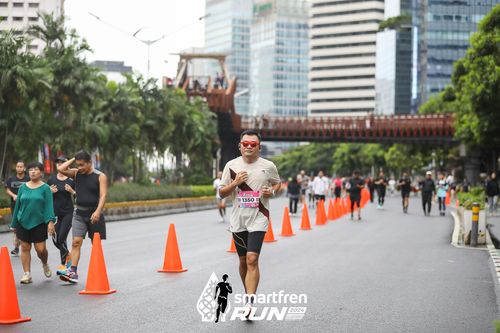 Race photo from Smartfren Run 2024