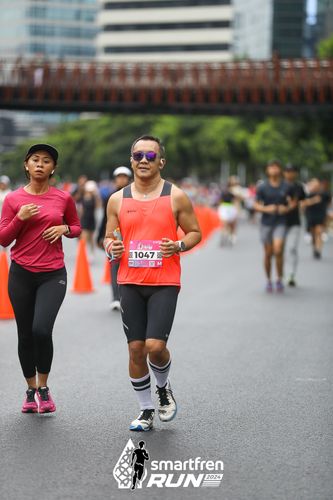 Race photo from Smartfren Run 2024