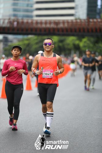 Race photo from Smartfren Run 2024