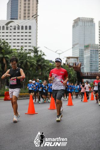 Race photo from Smartfren Run 2024