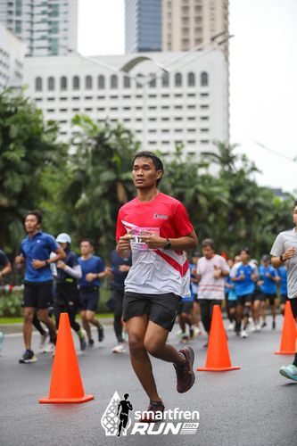 Race photo from Smartfren Run 2024