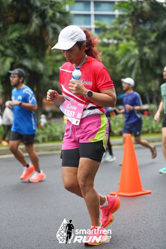 Race photo from Smartfren Run 2024