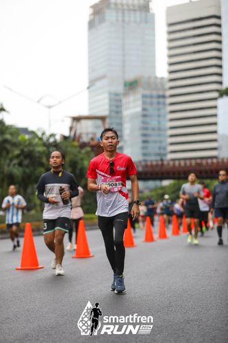 Race photo from Smartfren Run 2024