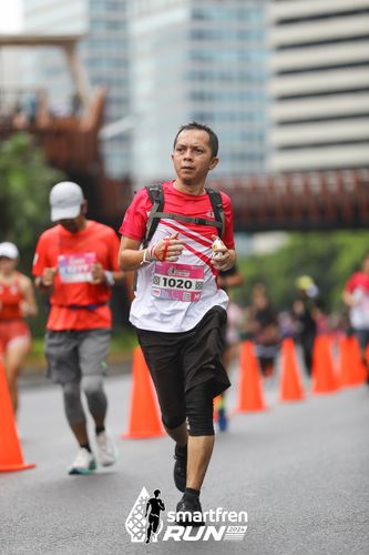 Race photo from Smartfren Run 2024