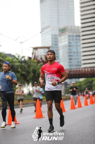 Race photo from Smartfren Run 2024