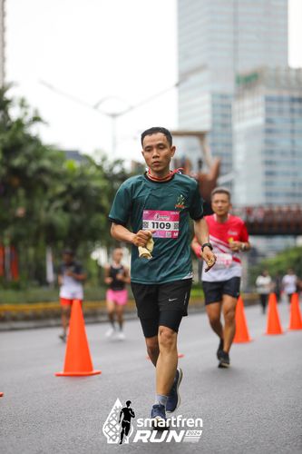 Race photo from Smartfren Run 2024