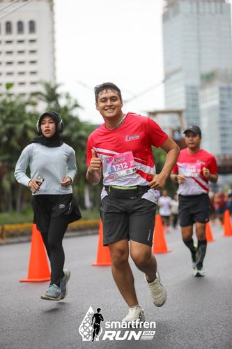 Race photo from Smartfren Run 2024