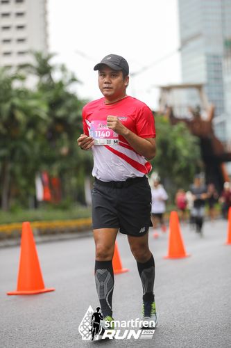 Race photo from Smartfren Run 2024