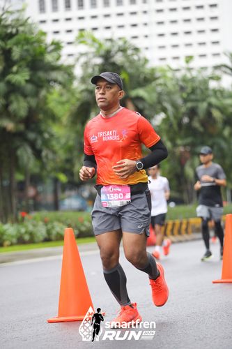 Race photo from Smartfren Run 2024