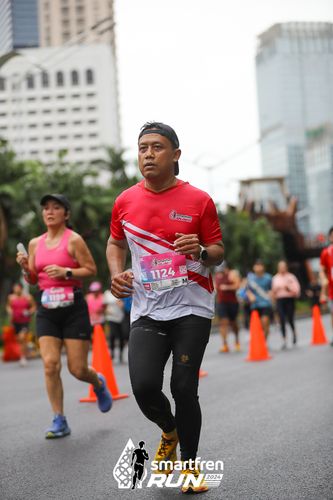Race photo from Smartfren Run 2024