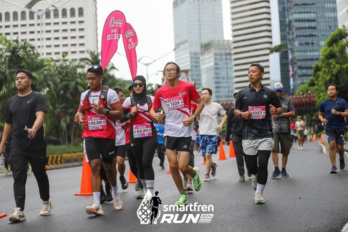 Race photo from Smartfren Run 2024