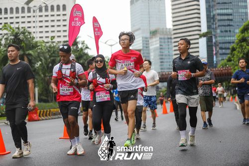 Race photo from Smartfren Run 2024