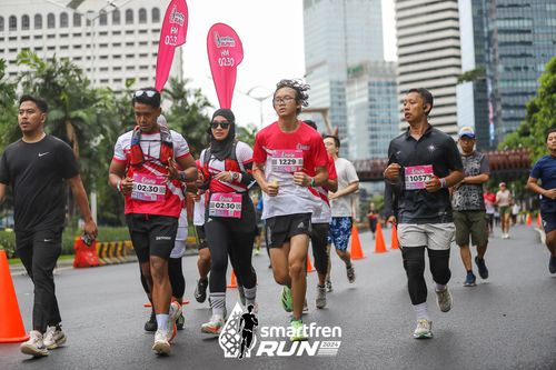 Race photo from Smartfren Run 2024