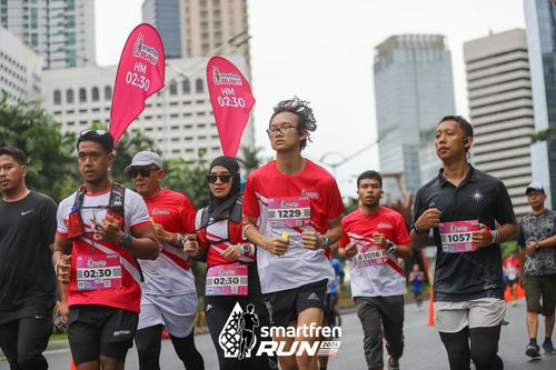 Race photo from Smartfren Run 2024