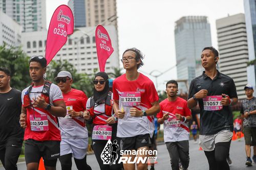Race photo from Smartfren Run 2024