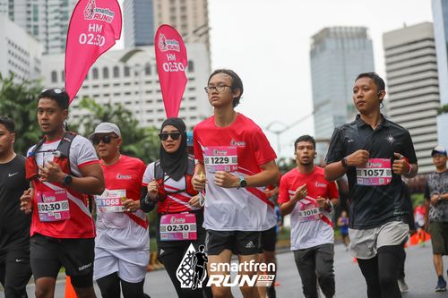 Race photo from Smartfren Run 2024