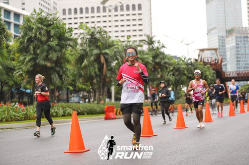 Race photo from Smartfren Run 2024