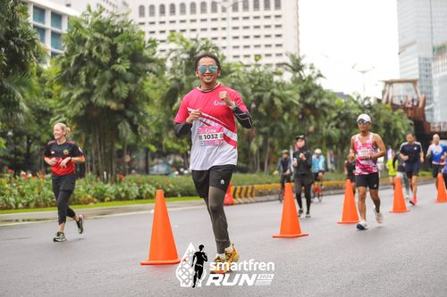 Race photo from Smartfren Run 2024