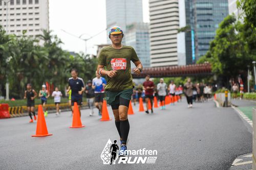 Race photo from Smartfren Run 2024
