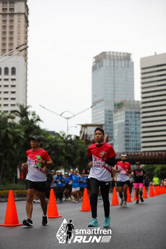 Race photo from Smartfren Run 2024