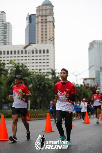 Race photo from Smartfren Run 2024