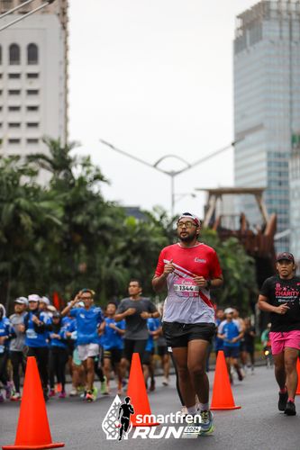 Race photo from Smartfren Run 2024