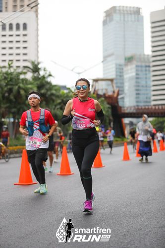 Race photo from Smartfren Run 2024