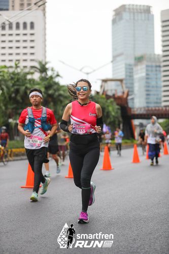 Race photo from Smartfren Run 2024