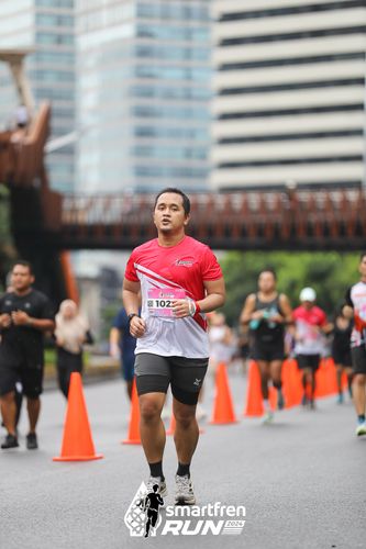 Race photo from Smartfren Run 2024
