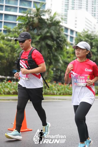 Race photo from Smartfren Run 2024