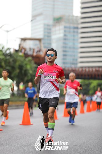 Race photo from Smartfren Run 2024