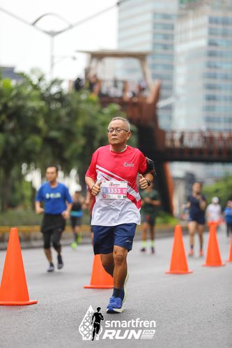 Race photo from Smartfren Run 2024