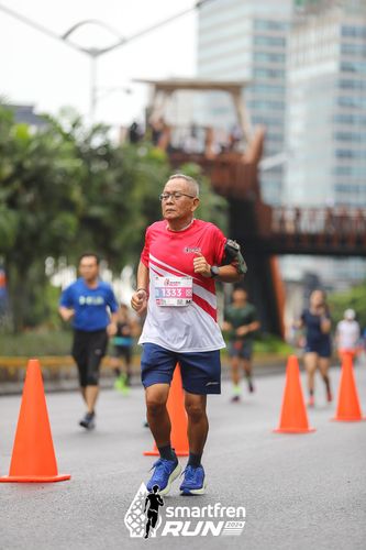 Race photo from Smartfren Run 2024
