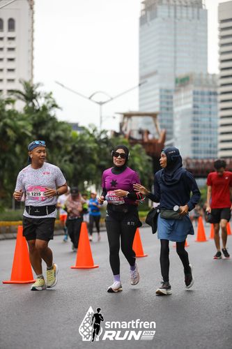 Race photo from Smartfren Run 2024