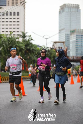 Race photo from Smartfren Run 2024