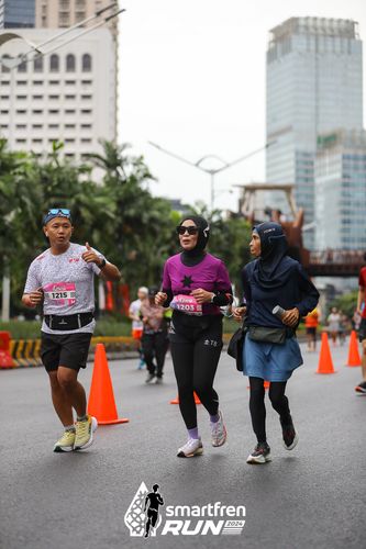 Race photo from Smartfren Run 2024