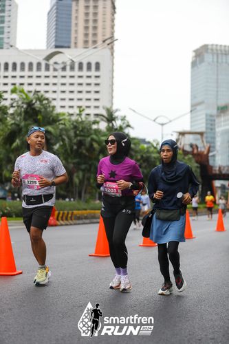 Race photo from Smartfren Run 2024