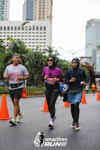 Race photo from Smartfren Run 2024