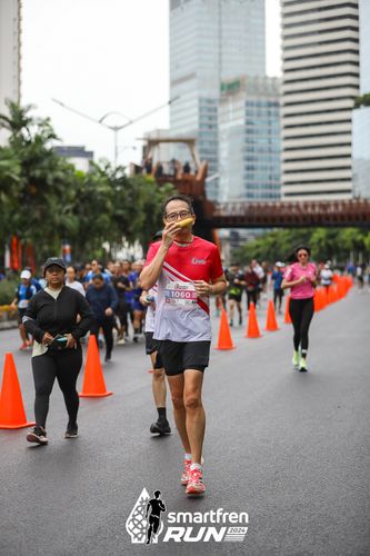 Race photo from Smartfren Run 2024