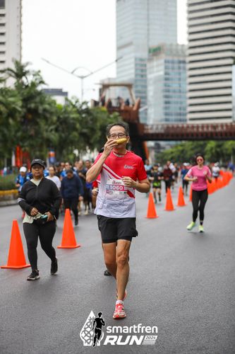 Race photo from Smartfren Run 2024