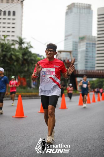 Race photo from Smartfren Run 2024