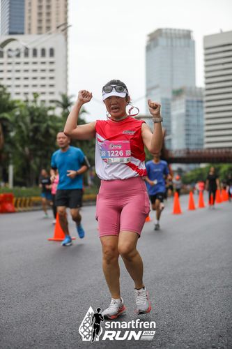 Race photo from Smartfren Run 2024